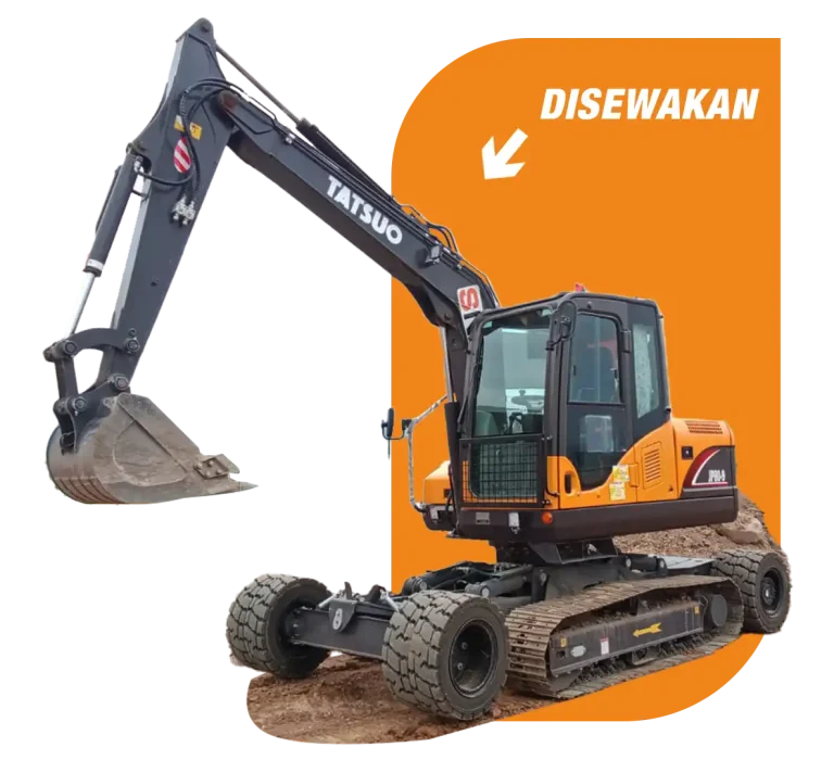 Rental Alat Berat Wheel Crawler Excavator
Tatsuo JP80-9