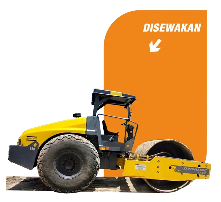 Sewa Alat Berat Vibrator Roller DYNAPAC CA 250 D