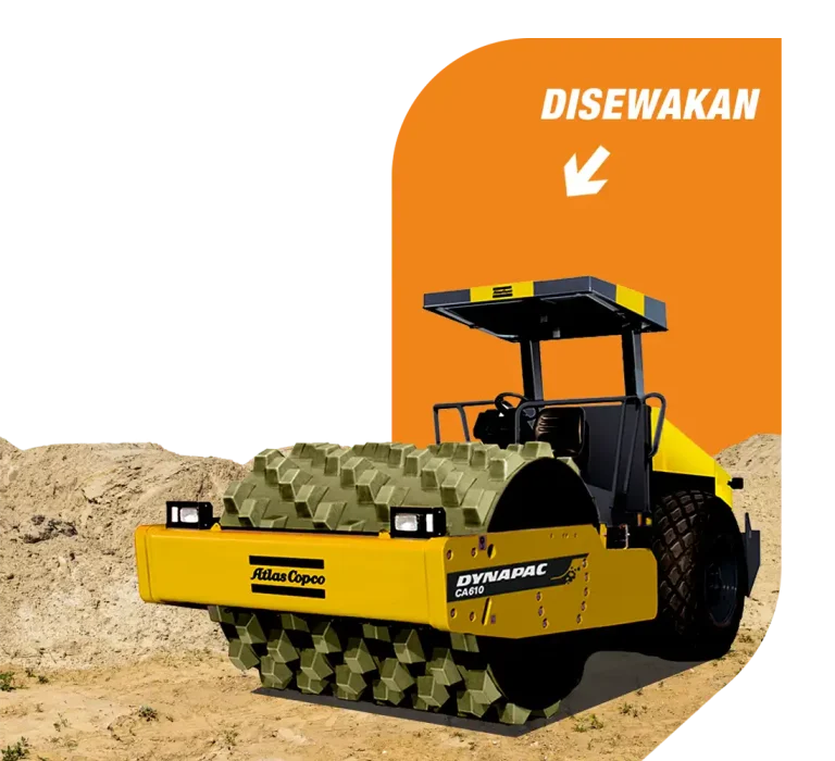 Sewa Alat Berat Vibrator Roller DYNAPAC CA 610